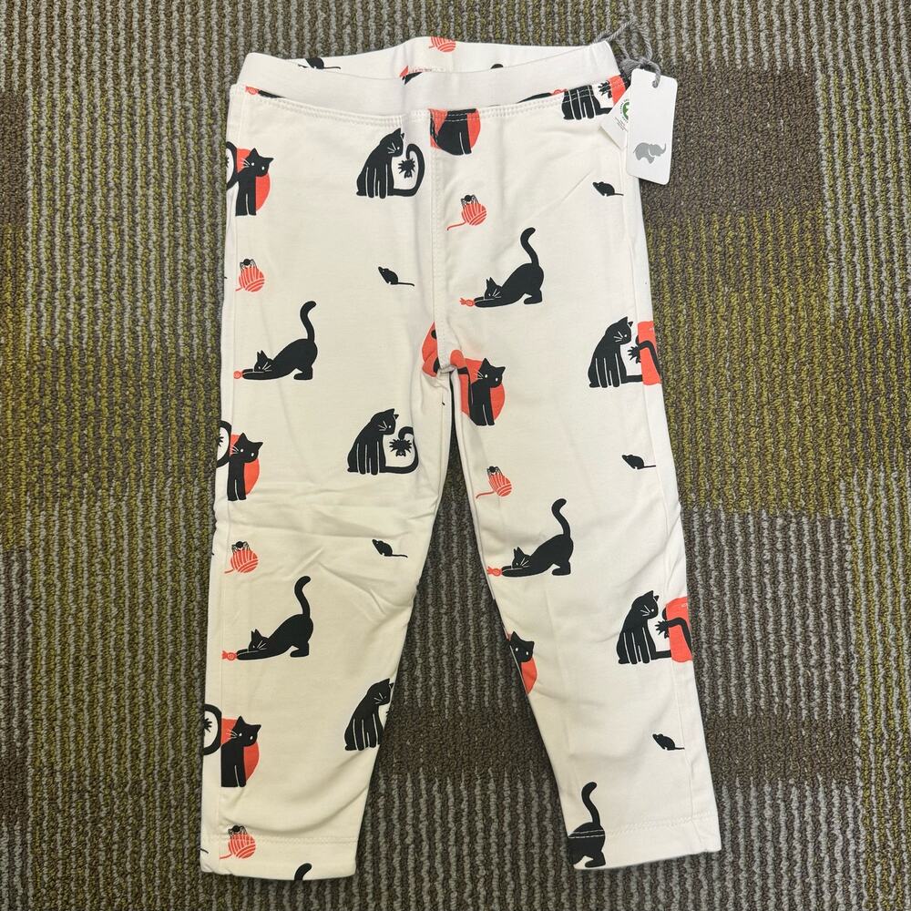 NWT Monica + Andy Midnight Meow Fleece Lined Leggings Halloween Black Cat